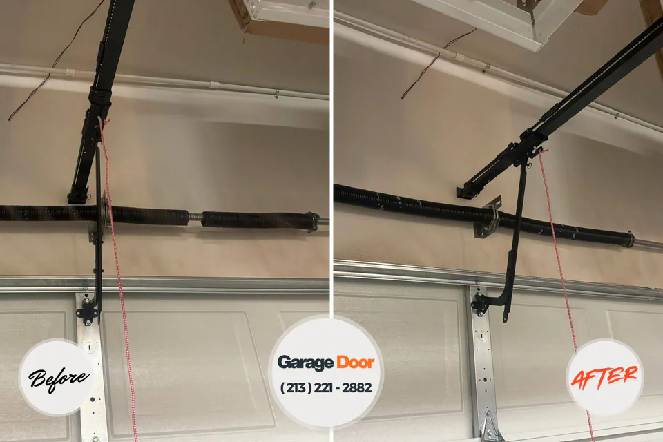 Before and after: garage door repair Sleepy Hollow Lake, NY